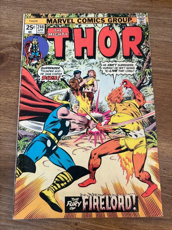 Thor # 246 FN Marvel Comic Book Firelord Odin Loki Sif Asgard 11 J287