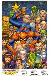 Spider-Man Villains Print - Signed by John Romita Sr., Romita Jr., & Paul Mounts