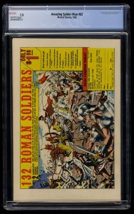 Amazing Spider-Man #62 CGC VF- 7.5 White Pages Medusa!