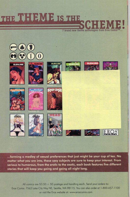 Blowjob #6 (2002)Adult Comic Book Eros Comix Grade VF 8.0