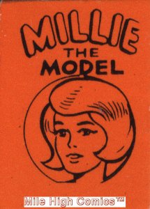 MARVEL MINI-BOOKS MILLIE THE MODEL 5/8 X 7/8 (1966 Series) #1 ORANGE Near Mint