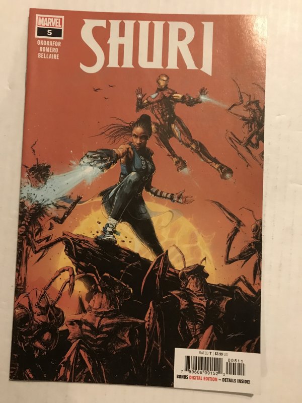 SHURI #5 : Marvel 4/19 NM; Black Panther sister, Iron Man x-over