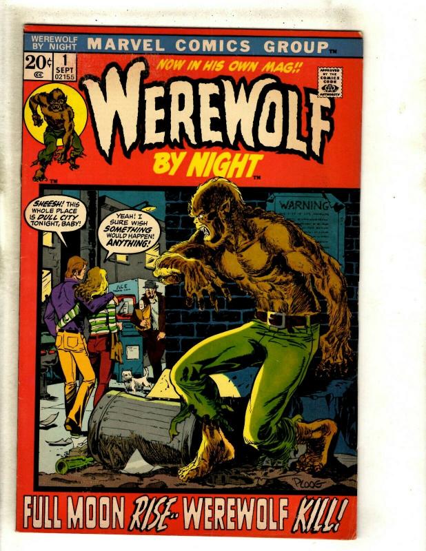 Werewolf By Night # 1 FN Marvel Comic Book Monster Horror Fear Scary Ploog RS1