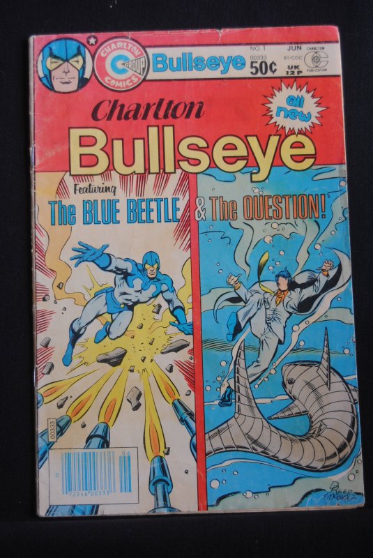 Charlton Bullseye featuring Blue Beetle, The Question, #1, Rare!