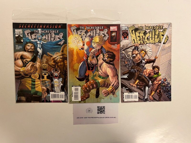 3 The Incredible Hercules Marvel Comic Books # 115 116 117 Spiderman 50 JS35
