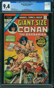 Giant-Size Conan #3 (1975) CGC 9.4 NM