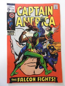 Captain America #118 (1969) VG Cond cover and 1st 2 wraps detached bottom staple