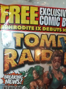 Sealed Tomb Raider WIZARD SPECIAL MAGAZINE & Aphrodite IX #0 DEBUT COMIC New