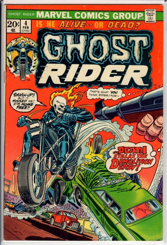 Ghost Rider #4 (1974) 6.0 FN