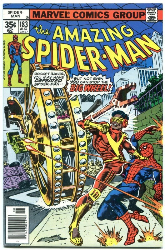 AMAZING SPIDER-MAN #183-1978-BIG WHEEL-MARVEL-SPIDEY!- VF/NM