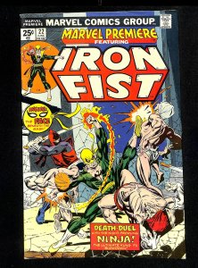 Marvel Premiere #22 FN+ 6.5 Iron Fist!