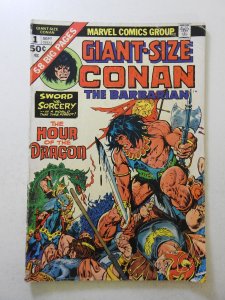 Giant-Size Conan #1 (1974) VG- Condition 1/2 in spine split, pencil bc