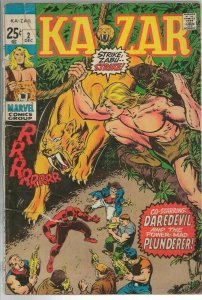 Ka-Zar #2 ORIGINAL Vintage 1970 Marvel Comics