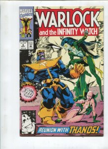 WARLOCK & THE INFINITY WATCH #8 - REUNION WITH THANOS! 1992