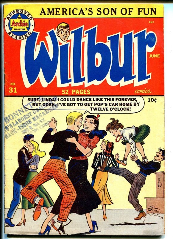 Wilbur #31 1950-Archie-Katy Keene-teen humor-dance cover-VG