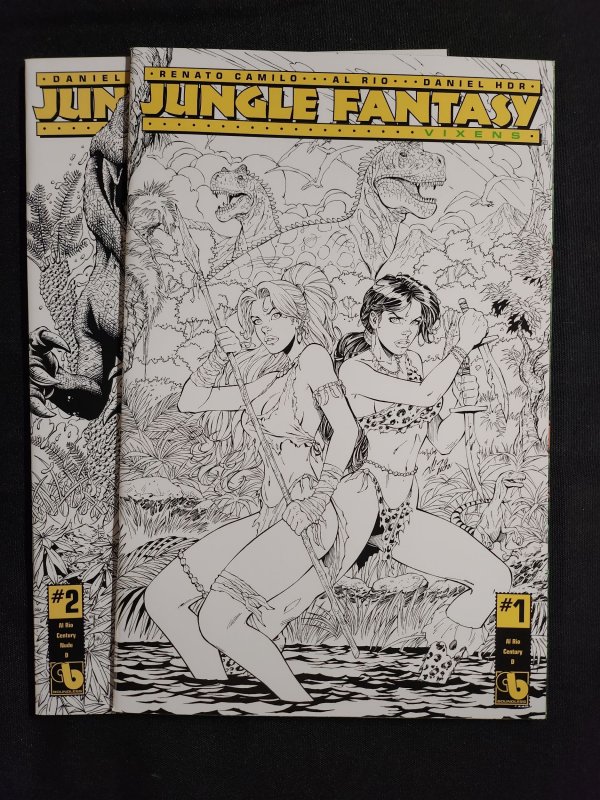 Jungle Fantasy: Vixens 2PC #1-2 - Al Rio Century D Reg + Nude Var (9.2ob) 2016