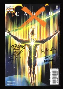 Earth X #13 NM 9.4 Signed 4x Including Alex Ross!