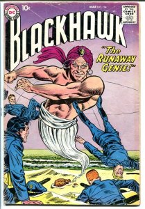 BLACKHAWK #134 1959 DC RUNAWAY GENIE CIRCUS STORY! VG-