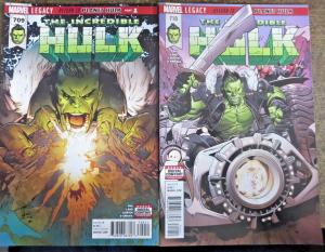 INCREDIBLE HULK (Marvel, 2017) #709-717 VF-NM+Hulk (2014) #1! Greg Pak/Land/Waid