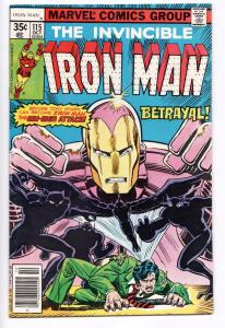 Iron Man #115 - App of Avengers (Marvel, 1978) VF