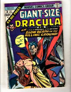 Giant Size Dracula # 3 FN Marvel Comic Book Blade Vampire Horror Monster JL15