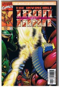 IRON MAN #10, NM+, Hulk, Dr Doom, Jeph Loeb, 1996, more in store