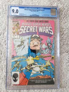 Marvel Super Heroes Secret Wars 7 CGC 9.0 1st appearance of new Spider-Woman