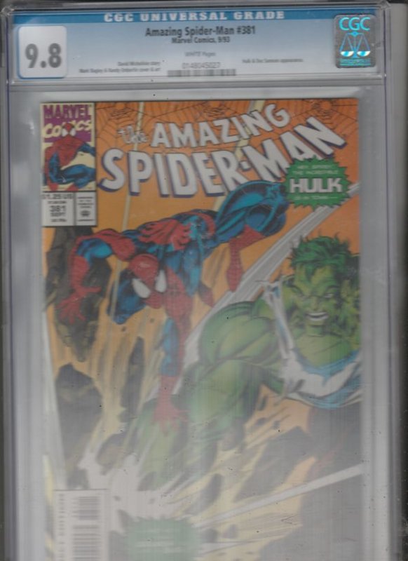 Amazing Spider-Man CGC #381 (Sep-93) NM+ High-Grade Spider-Man