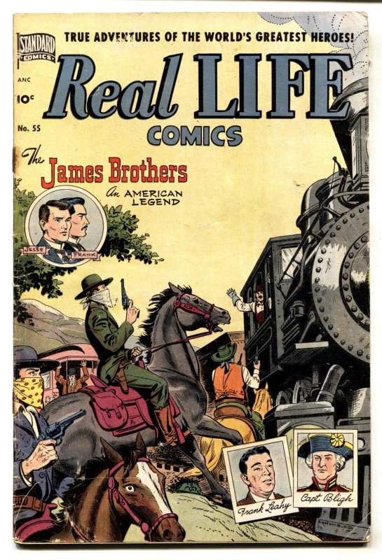 Real Life #55--1951--Frank Jesse James--Alex Schomburg--Severin--Elder--comic bo