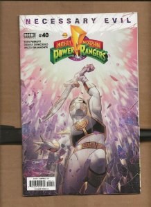 MIGHTY MORPHIN POWER RANGERS #40 cover A FOC & FOIL VARIANT SET BOOM 1ST WHITE R 