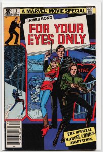 James Bond For Your Eyes Only #1 Newsstand Edition (1981) James Bond