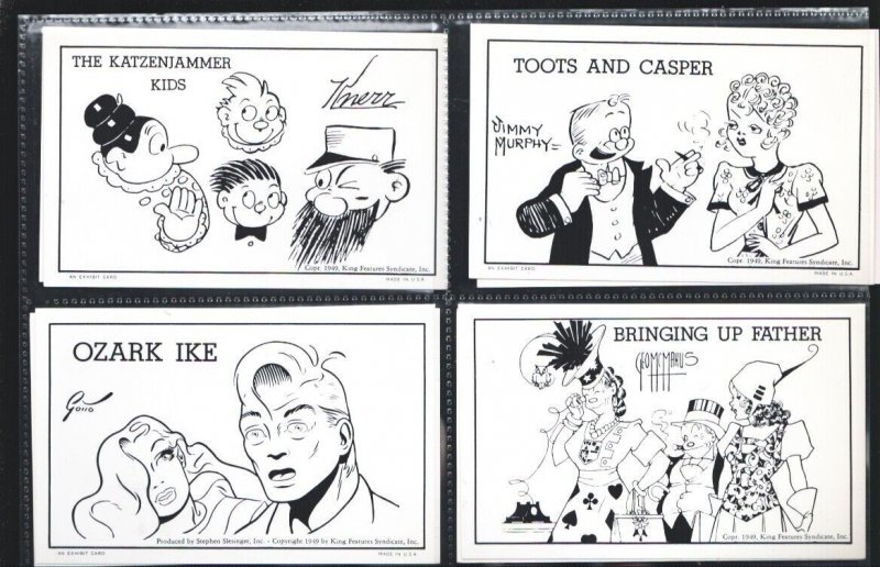 Newspaper Comic Strip Character Exhibit Card Set 1949-40 card set-King of the... 