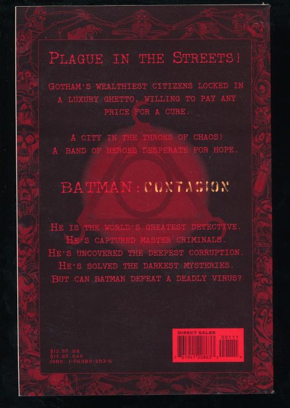 BATMAN CONTAGION - There is No Cure - Graphic Novel DC Comics VF Copy! (SIC392)