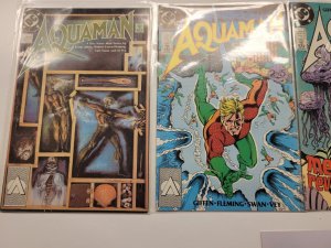 4 Aquaman DC Comic Books #1 2 3 4 Geffen Fleming Swan Vey 76 TJ3