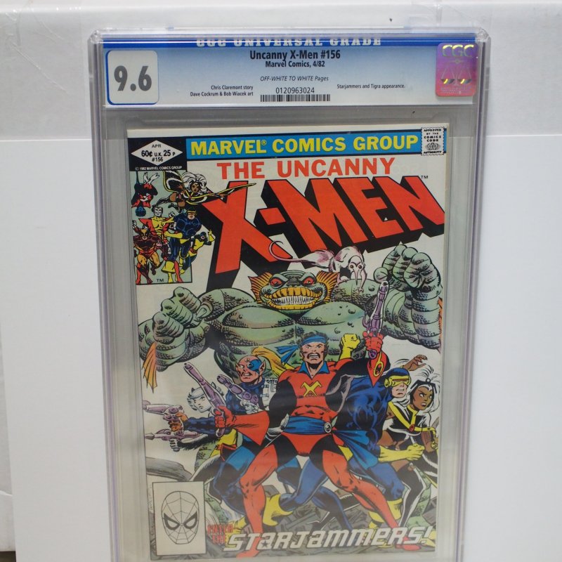 The Uncanny X-Men #156 (1982) CGC 9.6 Off-White to White pages Starjammers