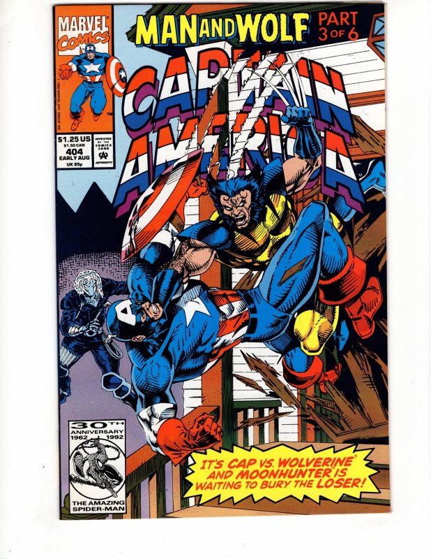 Captain America #404 Direct Edition (1992) WOLVERINE Appearance