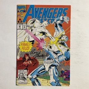 Avengers West Coast 90 1992 Signed by Roy Thomas Marvel NM near mint