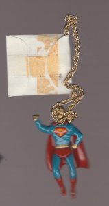 1978 SUPERMAN Necklace & 2.25 Charm VF/NM 9.0 DC Comics