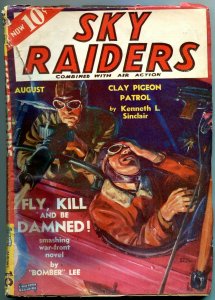 Sky Raiders Pulp #4 August 1939- Clay Pigeon Patrol- Bomber Lee