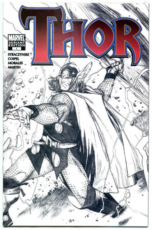 THOR #1, NM, Sketch Variant, Coipel, Marvel Zombies, 2007, more Thor in store