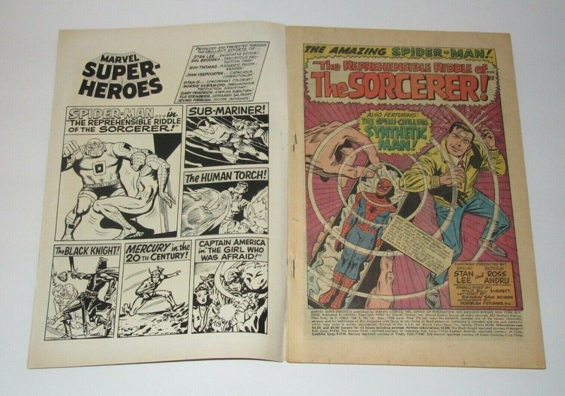 Marvel Super-Heroes #14 Spider-Man 1968 Silver Age Marvel Comics FN/VF