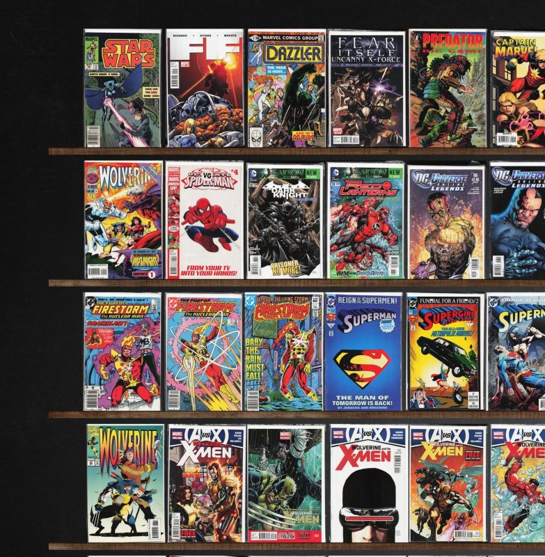 Huge Lot 150+ Comics with Wolverine, Action Comics, Superman & More!