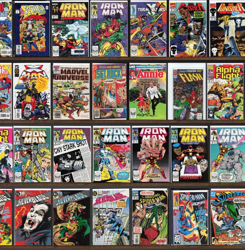 Huge Lot 120+ Comics with Alpha Flight, Iron Man, Cable, X-Men 2099 & More!