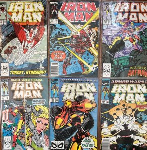 Iron Man lot of 6 issues from late 80's (1988)