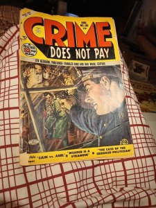 Crime Does Not Pay #101 Golden Age Lev Gleason Painted Cover 1951 Robert Q Sale