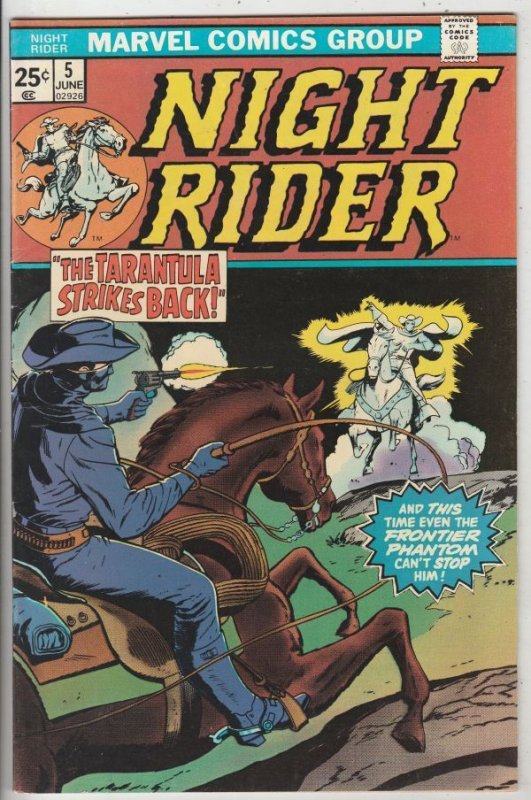 Night Rider # 5 Strict VF/NM The Tarantula Reprints original Marvel Western 5th