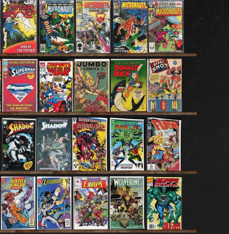 Huge Lot 130+ Comics with The Shadow, Ka Zar The Savage, Superman & More!