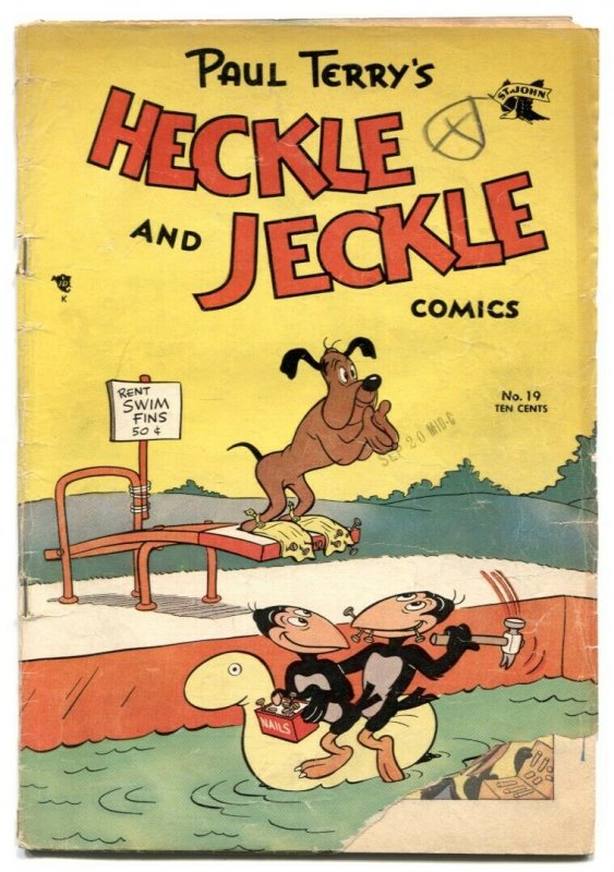 Heckle and Jeckle #19 1954-Golden Age Funny Animal G- 