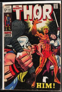Thor #165 (1969) Thor [Key Issue] GD- Condition see desc