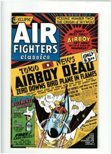 Air Fighters Classics #2 FN/VF 7.0 Eclipse Comics 1988 Air Boy vs. Japanese Zero 